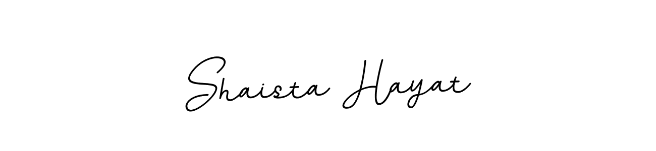 How to make Shaista Hayat name signature. Use BallpointsItalic-DORy9 style for creating short signs online. This is the latest handwritten sign. Shaista Hayat signature style 11 images and pictures png