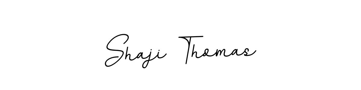 How to make Shaji Thomas name signature. Use BallpointsItalic-DORy9 style for creating short signs online. This is the latest handwritten sign. Shaji Thomas signature style 11 images and pictures png