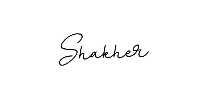 Design your own signature with our free online signature maker. With this signature software, you can create a handwritten (BallpointsItalic-DORy9) signature for name Shakher. Shakher signature style 11 images and pictures png