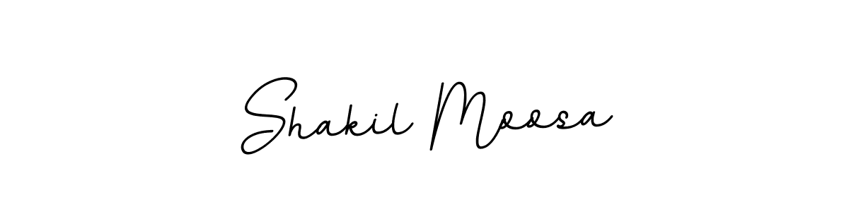 This is the best signature style for the Shakil Moosa name. Also you like these signature font (BallpointsItalic-DORy9). Mix name signature. Shakil Moosa signature style 11 images and pictures png