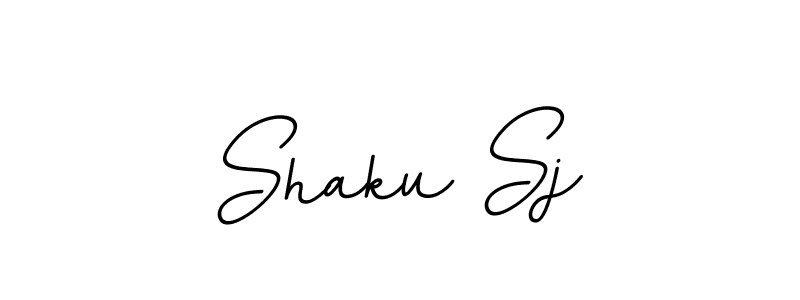 Design your own signature with our free online signature maker. With this signature software, you can create a handwritten (BallpointsItalic-DORy9) signature for name Shaku Sj. Shaku Sj signature style 11 images and pictures png