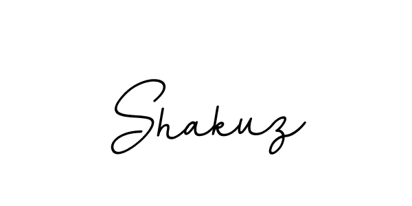 Use a signature maker to create a handwritten signature online. With this signature software, you can design (BallpointsItalic-DORy9) your own signature for name Shakuz. Shakuz signature style 11 images and pictures png