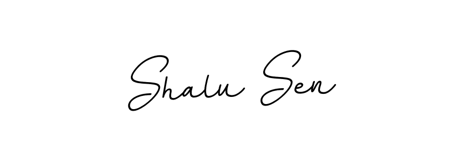 How to make Shalu Sen name signature. Use BallpointsItalic-DORy9 style for creating short signs online. This is the latest handwritten sign. Shalu Sen signature style 11 images and pictures png