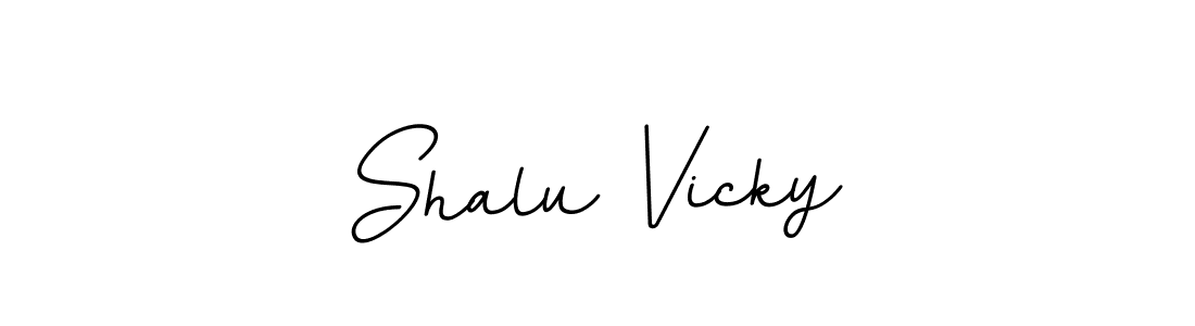 Shalu Vicky stylish signature style. Best Handwritten Sign (BallpointsItalic-DORy9) for my name. Handwritten Signature Collection Ideas for my name Shalu Vicky. Shalu Vicky signature style 11 images and pictures png