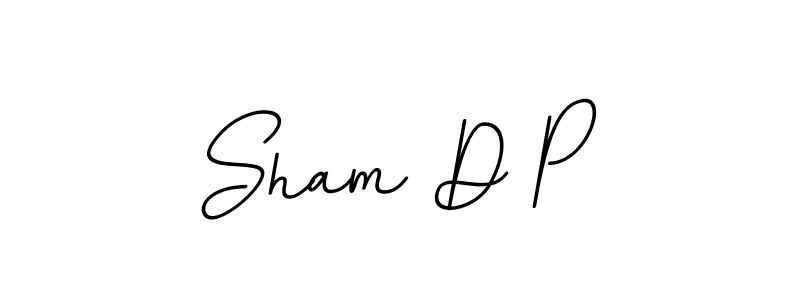 The best way (BallpointsItalic-DORy9) to make a short signature is to pick only two or three words in your name. The name Sham D P include a total of six letters. For converting this name. Sham D P signature style 11 images and pictures png