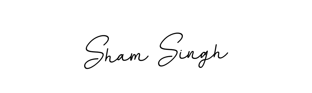 The best way (BallpointsItalic-DORy9) to make a short signature is to pick only two or three words in your name. The name Sham Singh include a total of six letters. For converting this name. Sham Singh signature style 11 images and pictures png