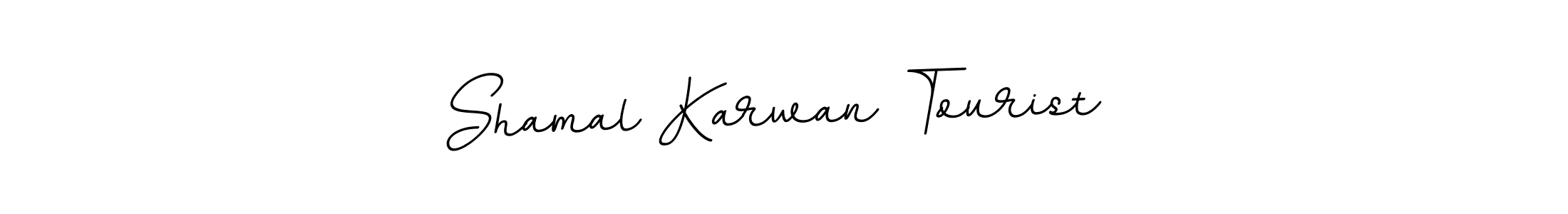 Design your own signature with our free online signature maker. With this signature software, you can create a handwritten (BallpointsItalic-DORy9) signature for name Shamal Karwan Tourist . Shamal Karwan Tourist  signature style 11 images and pictures png