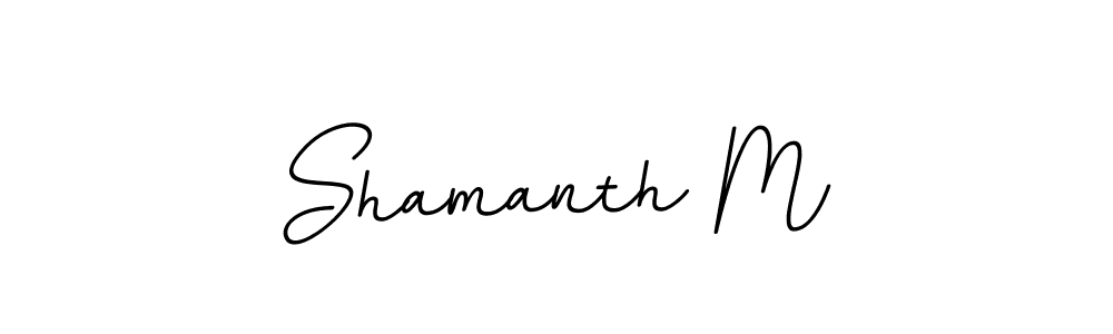 if you are searching for the best signature style for your name Shamanth M. so please give up your signature search. here we have designed multiple signature styles  using BallpointsItalic-DORy9. Shamanth M signature style 11 images and pictures png