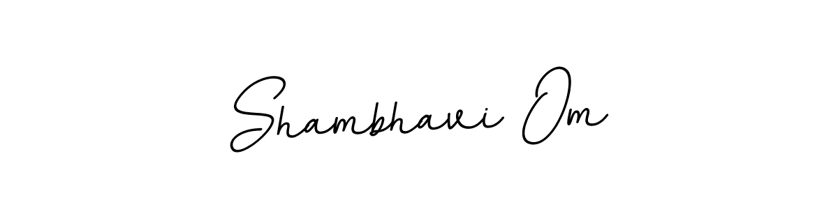 Shambhavi Om stylish signature style. Best Handwritten Sign (BallpointsItalic-DORy9) for my name. Handwritten Signature Collection Ideas for my name Shambhavi Om. Shambhavi Om signature style 11 images and pictures png