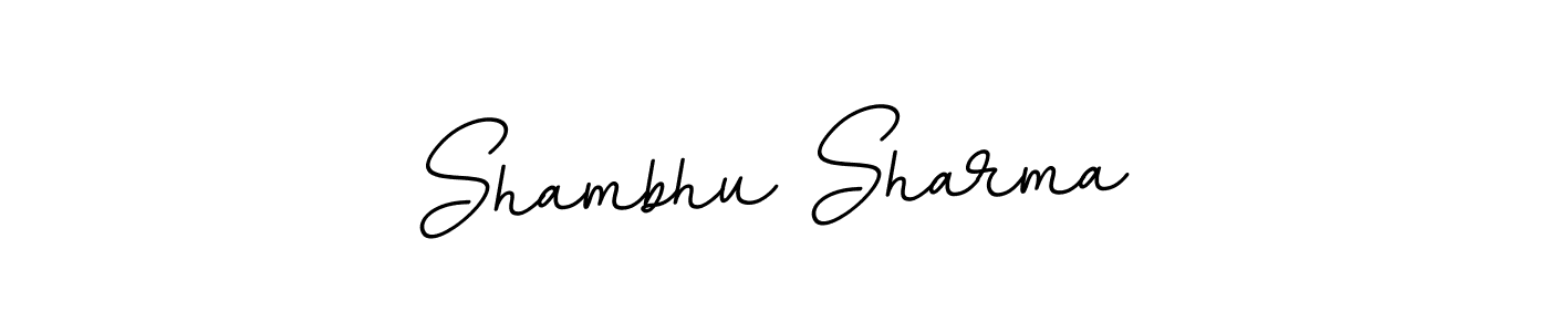 Shambhu Sharma stylish signature style. Best Handwritten Sign (BallpointsItalic-DORy9) for my name. Handwritten Signature Collection Ideas for my name Shambhu Sharma. Shambhu Sharma signature style 11 images and pictures png