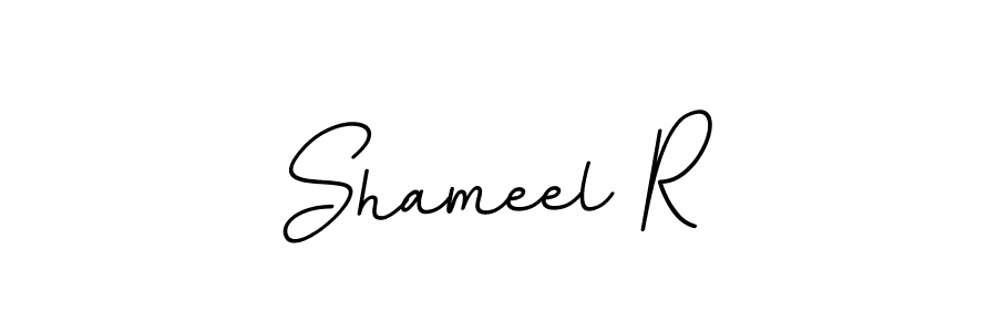 Design your own signature with our free online signature maker. With this signature software, you can create a handwritten (BallpointsItalic-DORy9) signature for name Shameel R. Shameel R signature style 11 images and pictures png