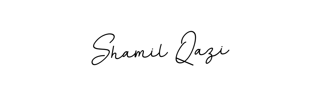 Use a signature maker to create a handwritten signature online. With this signature software, you can design (BallpointsItalic-DORy9) your own signature for name Shamil Qazi. Shamil Qazi signature style 11 images and pictures png