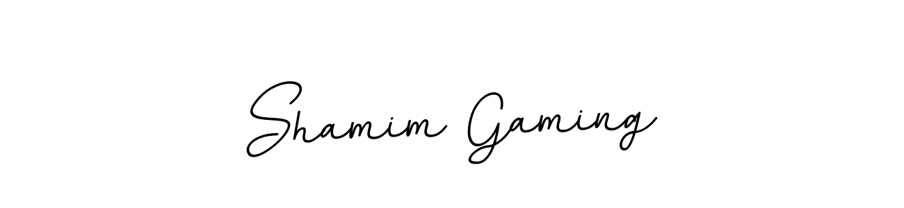 How to make Shamim Gaming signature? BallpointsItalic-DORy9 is a professional autograph style. Create handwritten signature for Shamim Gaming name. Shamim Gaming signature style 11 images and pictures png