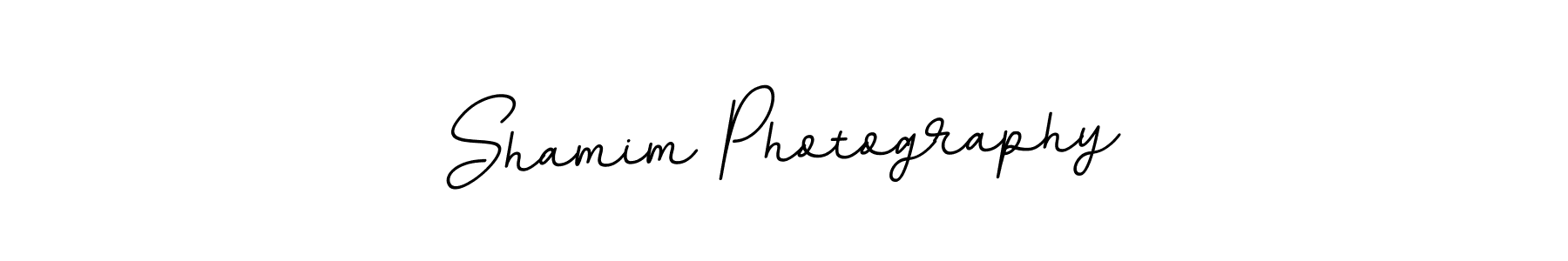 How to make Shamim Photography name signature. Use BallpointsItalic-DORy9 style for creating short signs online. This is the latest handwritten sign. Shamim Photography signature style 11 images and pictures png