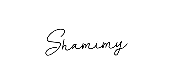 How to make Shamimy name signature. Use BallpointsItalic-DORy9 style for creating short signs online. This is the latest handwritten sign. Shamimy signature style 11 images and pictures png