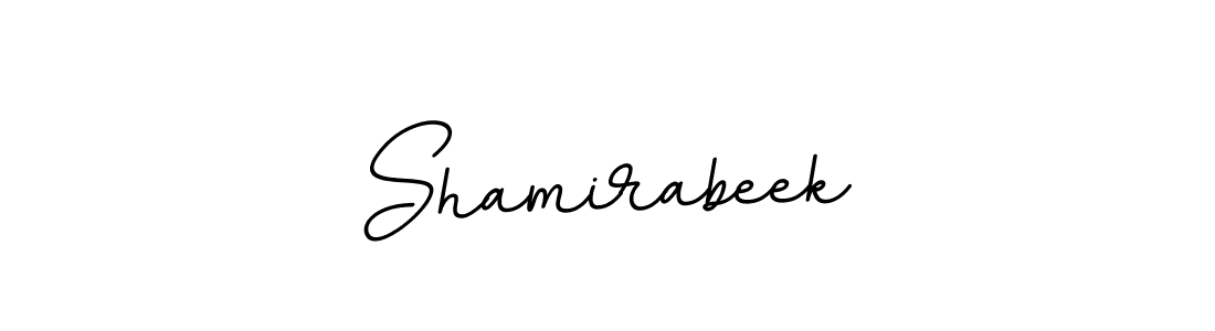 Use a signature maker to create a handwritten signature online. With this signature software, you can design (BallpointsItalic-DORy9) your own signature for name Shamirabeek. Shamirabeek signature style 11 images and pictures png