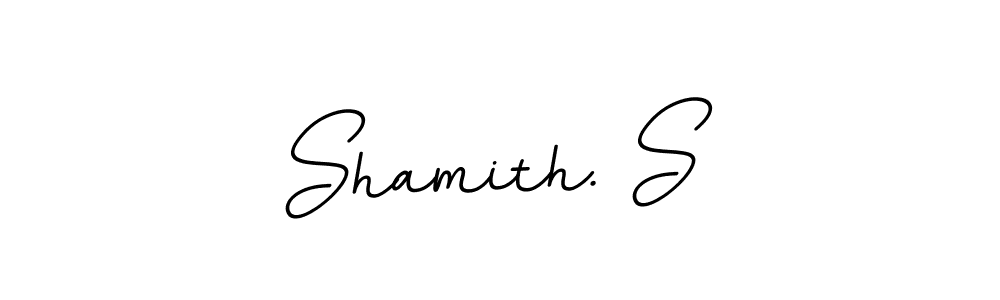 Make a beautiful signature design for name Shamith. S. With this signature (BallpointsItalic-DORy9) style, you can create a handwritten signature for free. Shamith. S signature style 11 images and pictures png