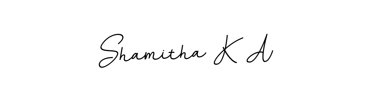 Shamitha K A stylish signature style. Best Handwritten Sign (BallpointsItalic-DORy9) for my name. Handwritten Signature Collection Ideas for my name Shamitha K A. Shamitha K A signature style 11 images and pictures png