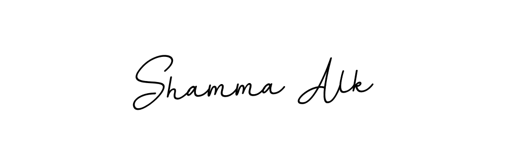 if you are searching for the best signature style for your name Shamma Alk. so please give up your signature search. here we have designed multiple signature styles  using BallpointsItalic-DORy9. Shamma Alk signature style 11 images and pictures png