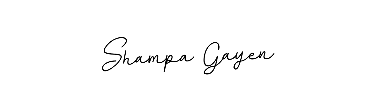 You should practise on your own different ways (BallpointsItalic-DORy9) to write your name (Shampa Gayen) in signature. don't let someone else do it for you. Shampa Gayen signature style 11 images and pictures png