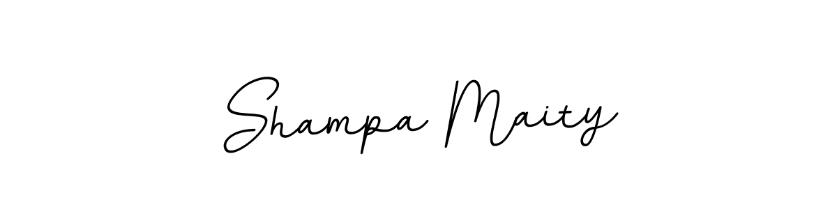Design your own signature with our free online signature maker. With this signature software, you can create a handwritten (BallpointsItalic-DORy9) signature for name Shampa Maity. Shampa Maity signature style 11 images and pictures png