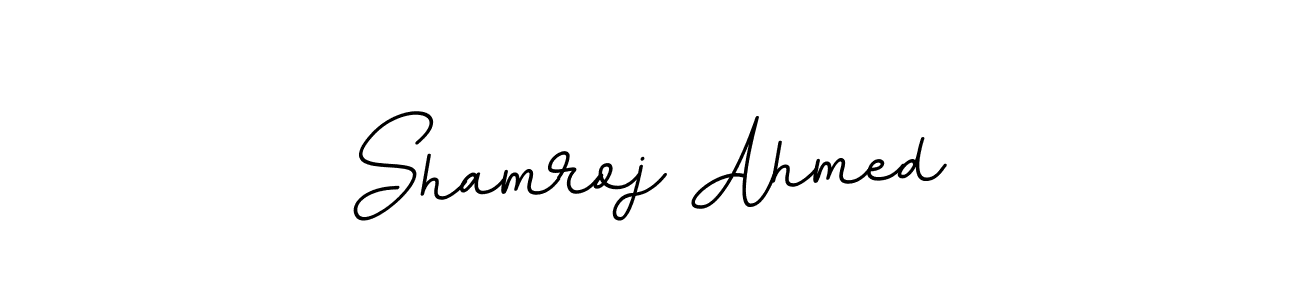 You can use this online signature creator to create a handwritten signature for the name Shamroj Ahmed. This is the best online autograph maker. Shamroj Ahmed signature style 11 images and pictures png