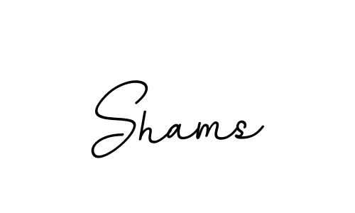 Create a beautiful signature design for name Shams. With this signature (BallpointsItalic-DORy9) fonts, you can make a handwritten signature for free. Shams signature style 11 images and pictures png