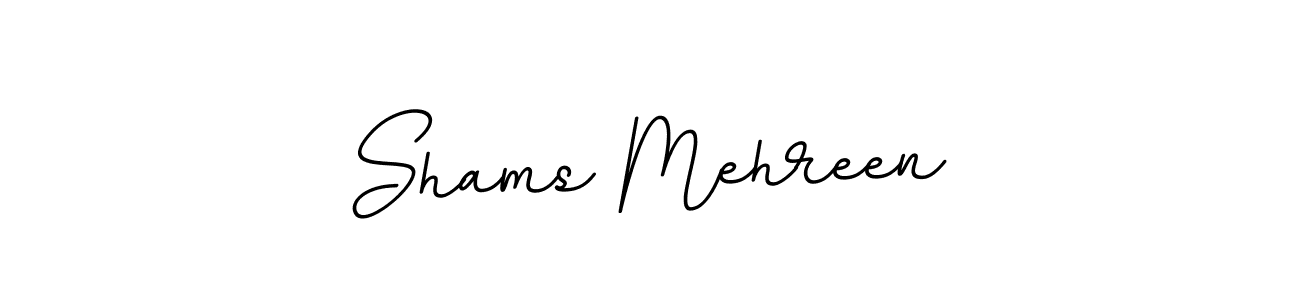 The best way (BallpointsItalic-DORy9) to make a short signature is to pick only two or three words in your name. The name Shams Mehreen include a total of six letters. For converting this name. Shams Mehreen signature style 11 images and pictures png