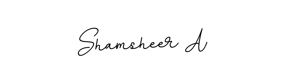 Use a signature maker to create a handwritten signature online. With this signature software, you can design (BallpointsItalic-DORy9) your own signature for name Shamsheer A. Shamsheer A signature style 11 images and pictures png