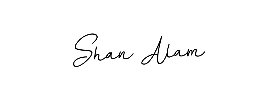 You should practise on your own different ways (BallpointsItalic-DORy9) to write your name (Shan Alam) in signature. don't let someone else do it for you. Shan Alam signature style 11 images and pictures png