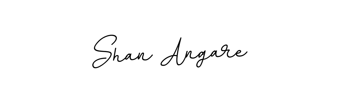 How to make Shan Angare name signature. Use BallpointsItalic-DORy9 style for creating short signs online. This is the latest handwritten sign. Shan Angare signature style 11 images and pictures png