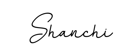 A timeless handwritten aesthetic for Shanchi. The BallpointsItalic-DORy9 font gives your signature a handcrafted feel with natural curves. Shanchi signature style 11 images and pictures png