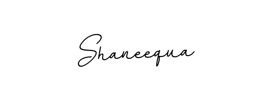 How to make Shaneequa name signature. Use BallpointsItalic-DORy9 style for creating short signs online. This is the latest handwritten sign. Shaneequa signature style 11 images and pictures png