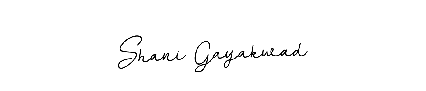 Design your own signature with our free online signature maker. With this signature software, you can create a handwritten (BallpointsItalic-DORy9) signature for name Shani Gayakwad. Shani Gayakwad signature style 11 images and pictures png