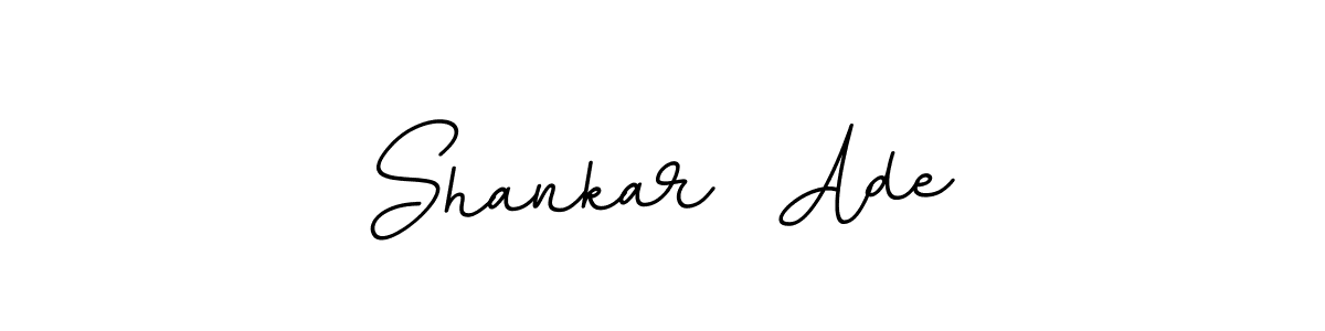 You should practise on your own different ways (BallpointsItalic-DORy9) to write your name (Shankar  Ade) in signature. don't let someone else do it for you. Shankar  Ade signature style 11 images and pictures png