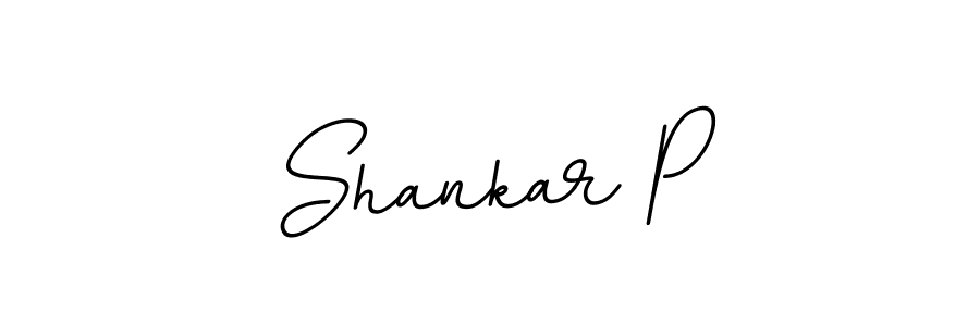 Use a signature maker to create a handwritten signature online. With this signature software, you can design (BallpointsItalic-DORy9) your own signature for name Shankar P. Shankar P signature style 11 images and pictures png