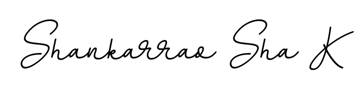Create a personalized artistic stamp with Shankarrao Sha K in BallpointsItalic-DORy9 font. Perfect for visual artists, designers, and influencers. Shankarrao Sha K signature style 11 images and pictures png