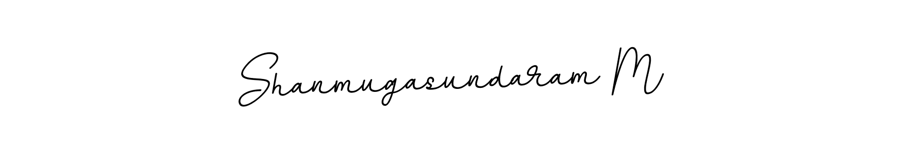 Make a beautiful signature design for name Shanmugasundaram M. With this signature (BallpointsItalic-DORy9) style, you can create a handwritten signature for free. Shanmugasundaram M signature style 11 images and pictures png
