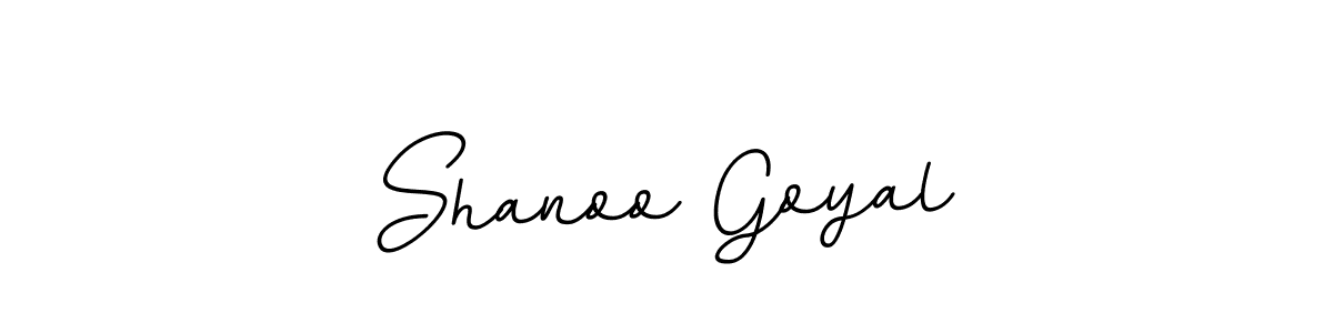 Make a beautiful signature design for name Shanoo Goyal. With this signature (BallpointsItalic-DORy9) style, you can create a handwritten signature for free. Shanoo Goyal signature style 11 images and pictures png