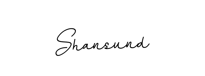 Create a beautiful signature design for name Shansund. With this signature (BallpointsItalic-DORy9) fonts, you can make a handwritten signature for free. Shansund signature style 11 images and pictures png