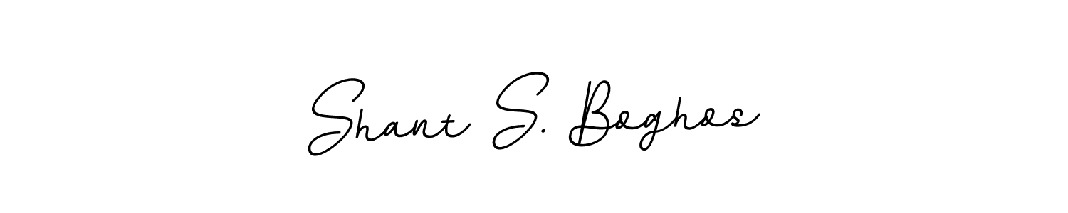 Make a beautiful signature design for name Shant S. Boghos. With this signature (BallpointsItalic-DORy9) style, you can create a handwritten signature for free. Shant S. Boghos signature style 11 images and pictures png