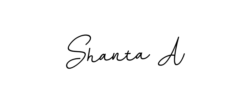 You should practise on your own different ways (BallpointsItalic-DORy9) to write your name (Shanta A) in signature. don't let someone else do it for you. Shanta A signature style 11 images and pictures png