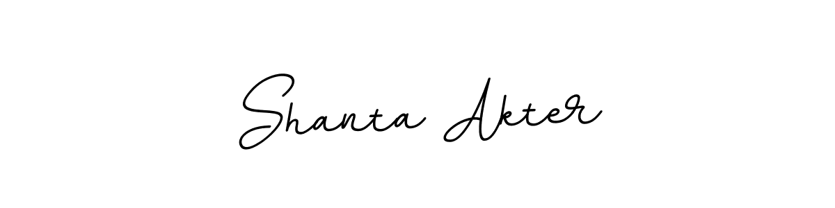 Use a signature maker to create a handwritten signature online. With this signature software, you can design (BallpointsItalic-DORy9) your own signature for name Shanta Akter. Shanta Akter signature style 11 images and pictures png