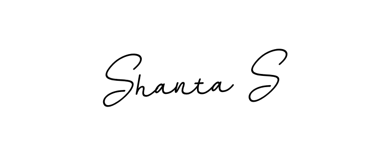 Shanta S stylish signature style. Best Handwritten Sign (BallpointsItalic-DORy9) for my name. Handwritten Signature Collection Ideas for my name Shanta S. Shanta S signature style 11 images and pictures png