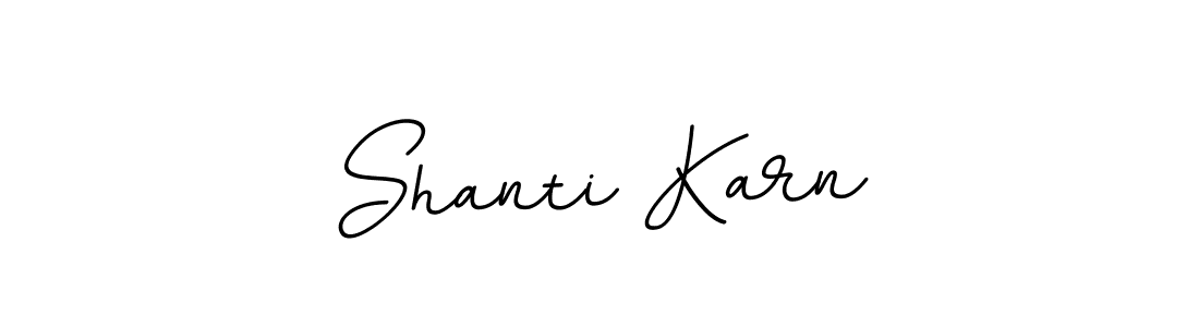 Shanti Karn stylish signature style. Best Handwritten Sign (BallpointsItalic-DORy9) for my name. Handwritten Signature Collection Ideas for my name Shanti Karn. Shanti Karn signature style 11 images and pictures png