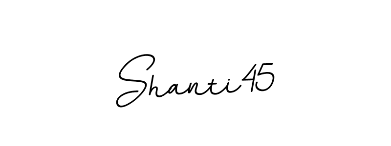 if you are searching for the best signature style for your name Shanti45. so please give up your signature search. here we have designed multiple signature styles  using BallpointsItalic-DORy9. Shanti45 signature style 11 images and pictures png