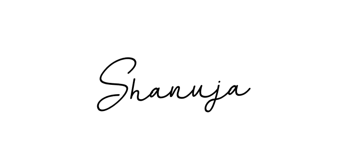 Make a beautiful signature design for name Shanuja. With this signature (BallpointsItalic-DORy9) style, you can create a handwritten signature for free. Shanuja signature style 11 images and pictures png