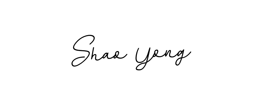 The best way (BallpointsItalic-DORy9) to make a short signature is to pick only two or three words in your name. The name Shao Yong include a total of six letters. For converting this name. Shao Yong signature style 11 images and pictures png
