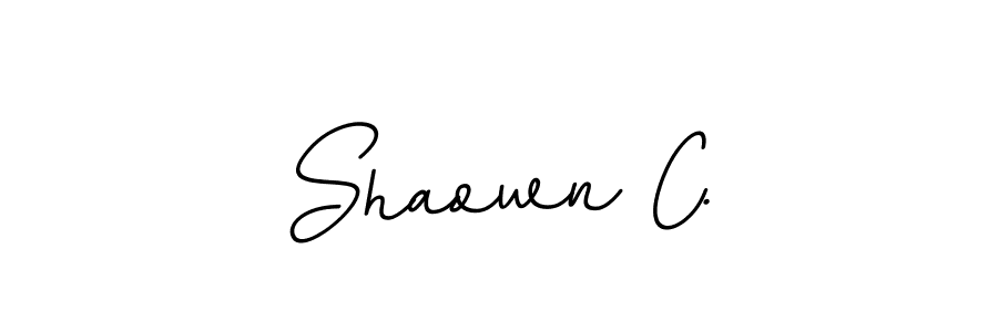 if you are searching for the best signature style for your name Shaown C.. so please give up your signature search. here we have designed multiple signature styles  using BallpointsItalic-DORy9. Shaown C. signature style 11 images and pictures png