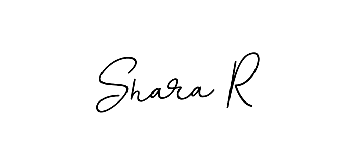 Use a signature maker to create a handwritten signature online. With this signature software, you can design (BallpointsItalic-DORy9) your own signature for name Shara R. Shara R signature style 11 images and pictures png
